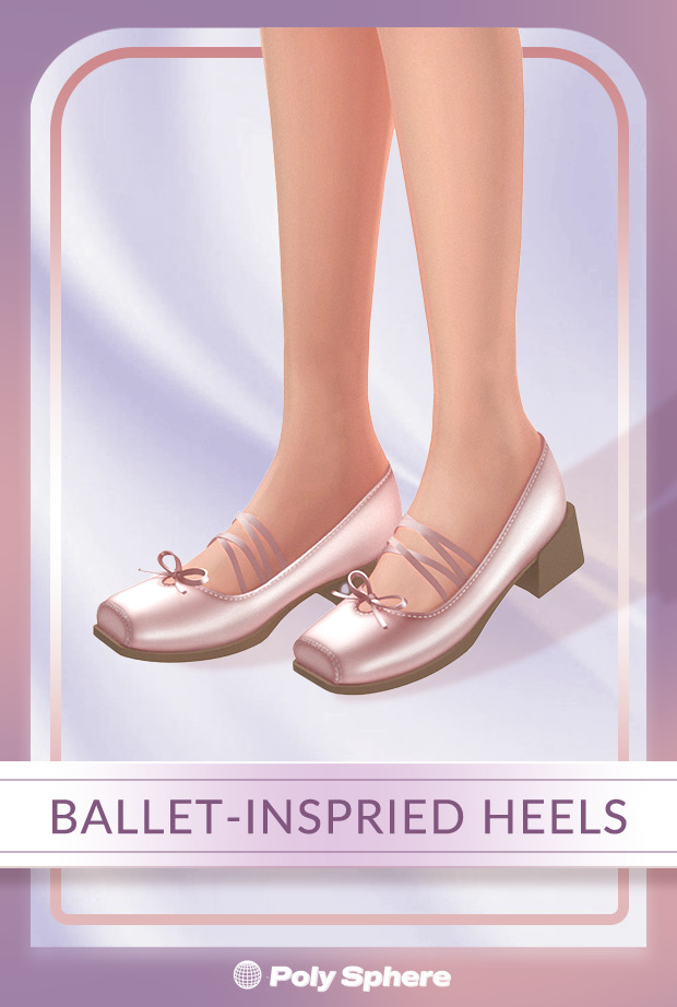 Туфли Ballet Inspired Heels Sims 4