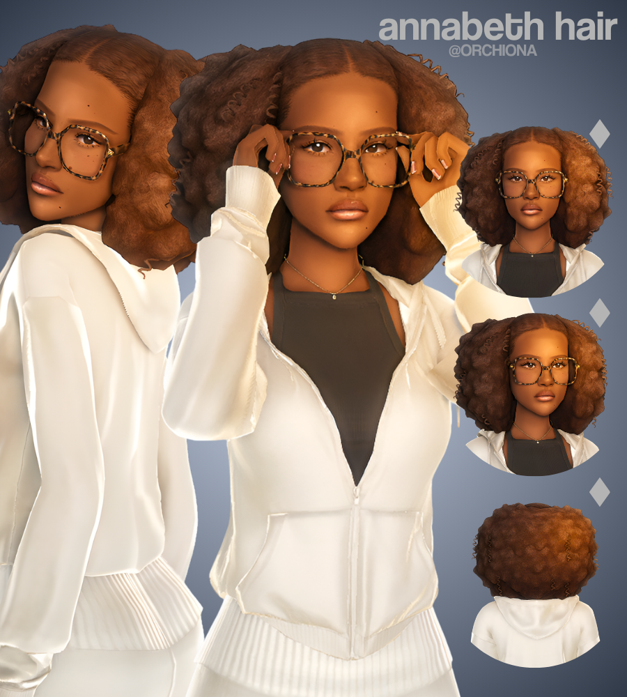 Прическа Annabeth Hair Sims 4