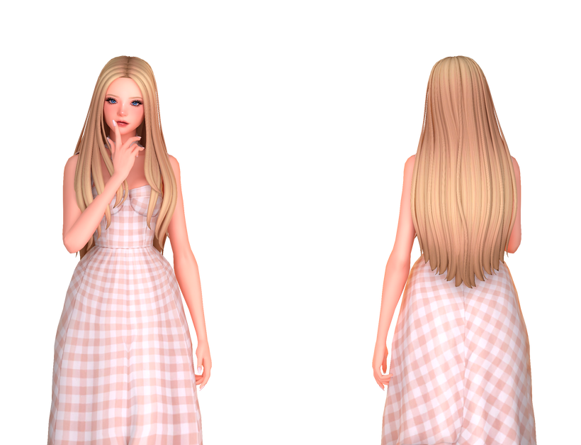 Прическа Hair Cherie Sims 4