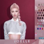 Прическа Joelle Hairstyle Front Sims 4 Прическа Joelle Hairstyle Front Sims 4