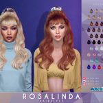 Прическа Rosalinda Hairstyle Sims 4 Прическа Rosalinda Hairstyle Sims 4