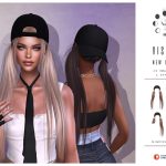 Прическа Vision Hair Sims 4