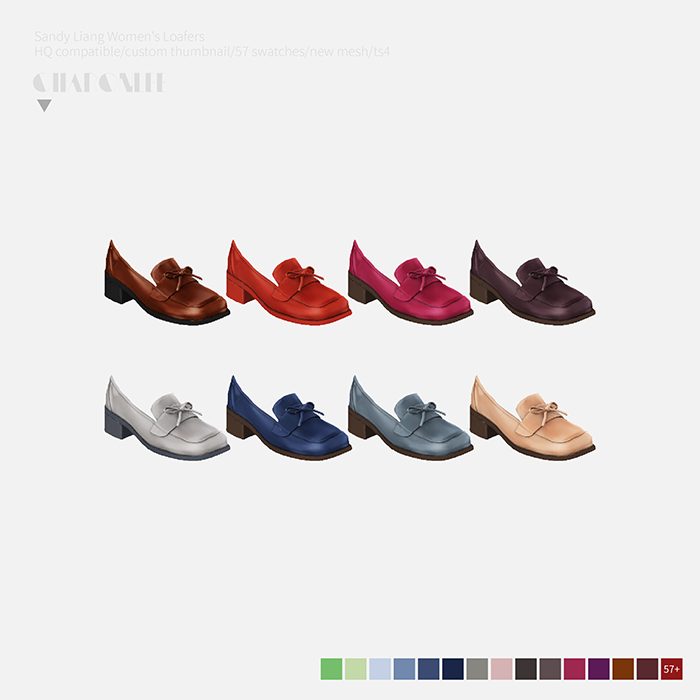 Лоферы Sandy Liang Womens Loafers Sims 4