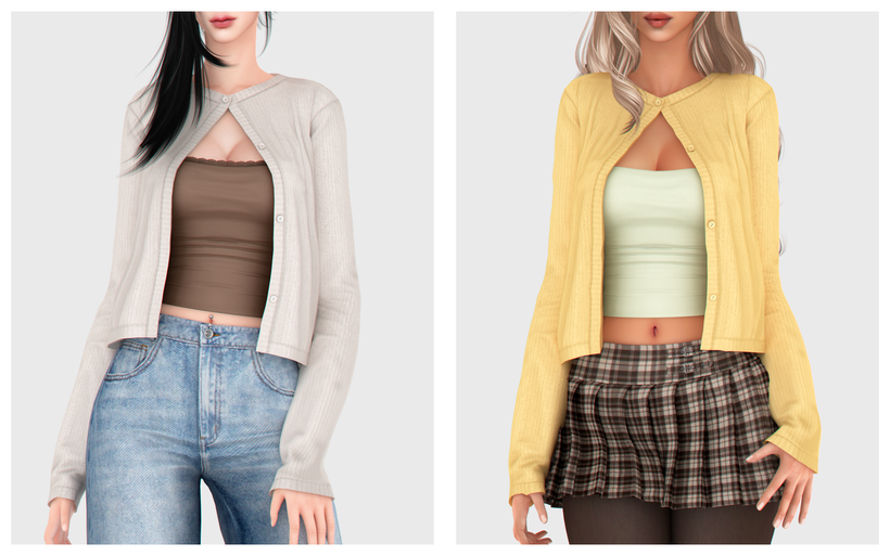 Кардиган с топом для симочек «Leah Cardigan»