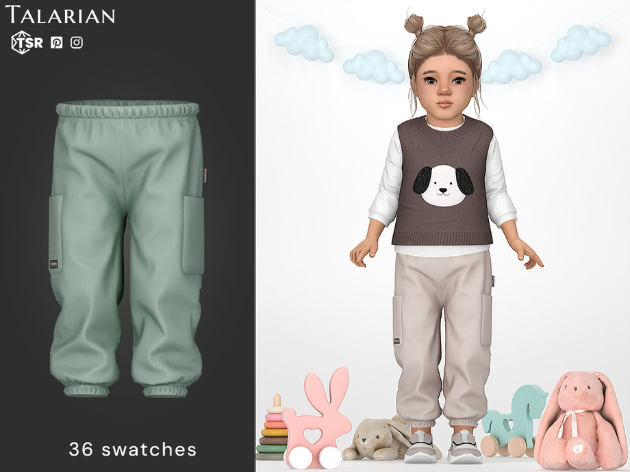 Комплект одежды для тоддлеров Valeria Sims 4
