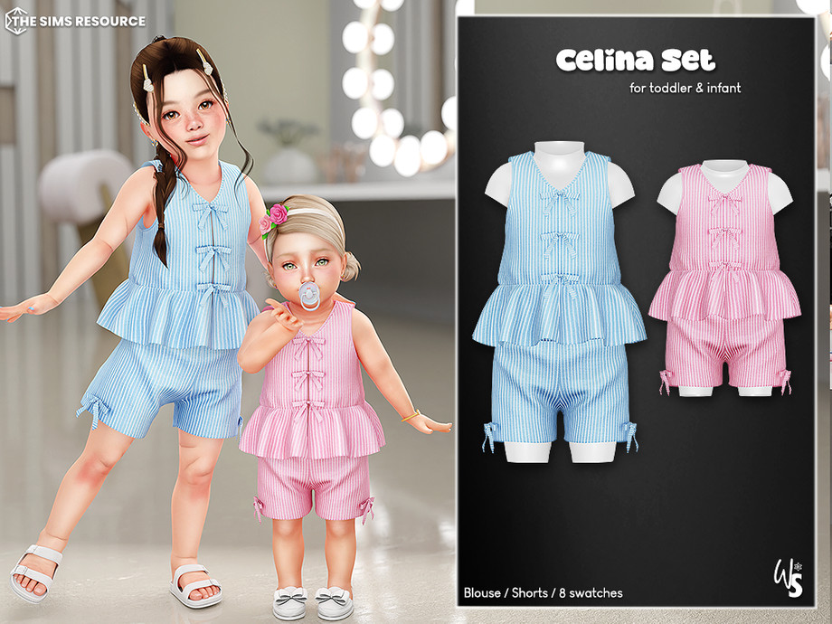 Летний комплект для тоддлеров и младенцев «Celina Set for toddler & infant»