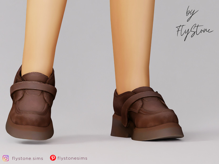 Лоферы для детей «Child Strap Casual Loafers On Thick Sole»