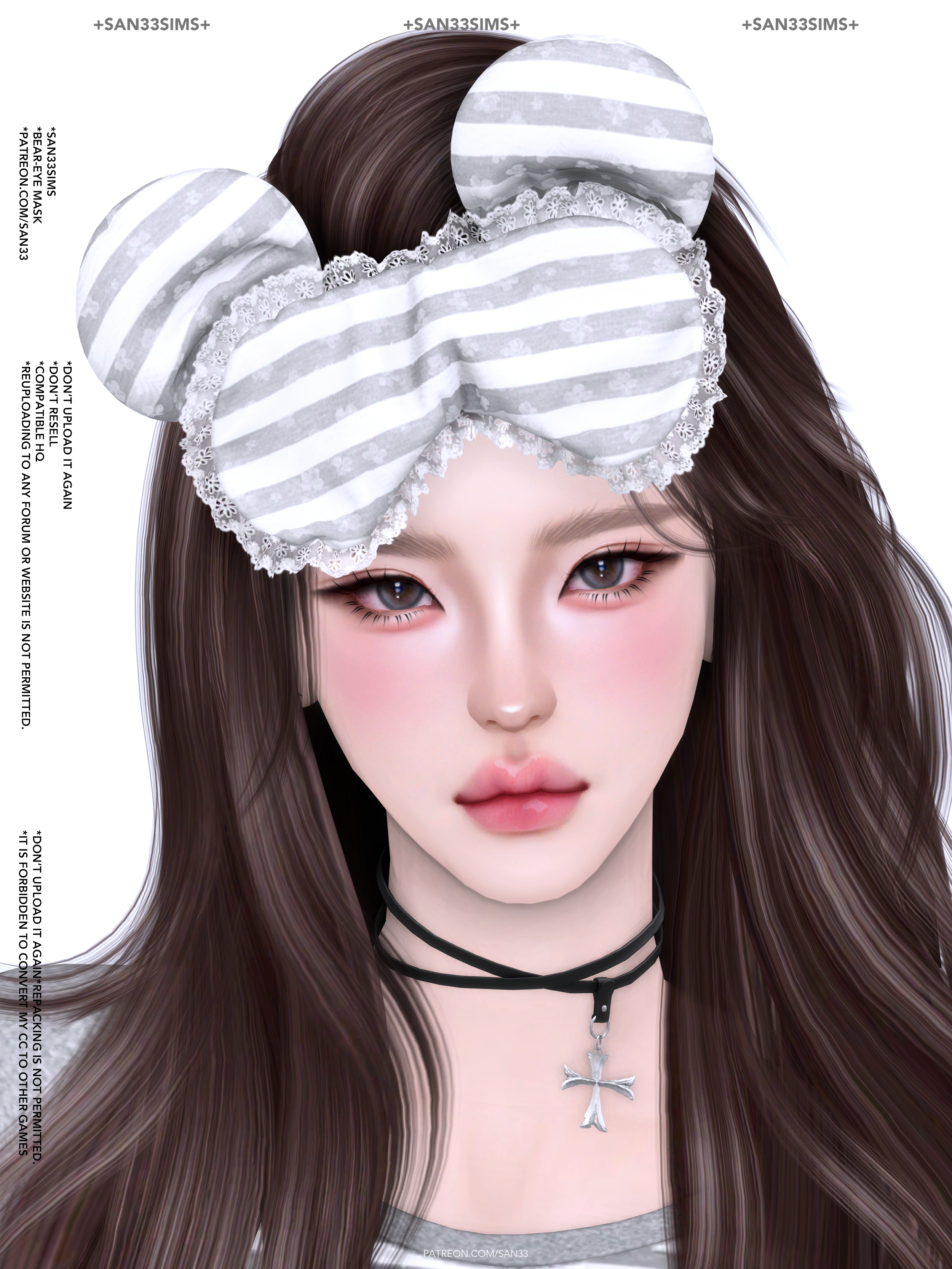Маска для глаз Bear Eye Mask Sims 4
