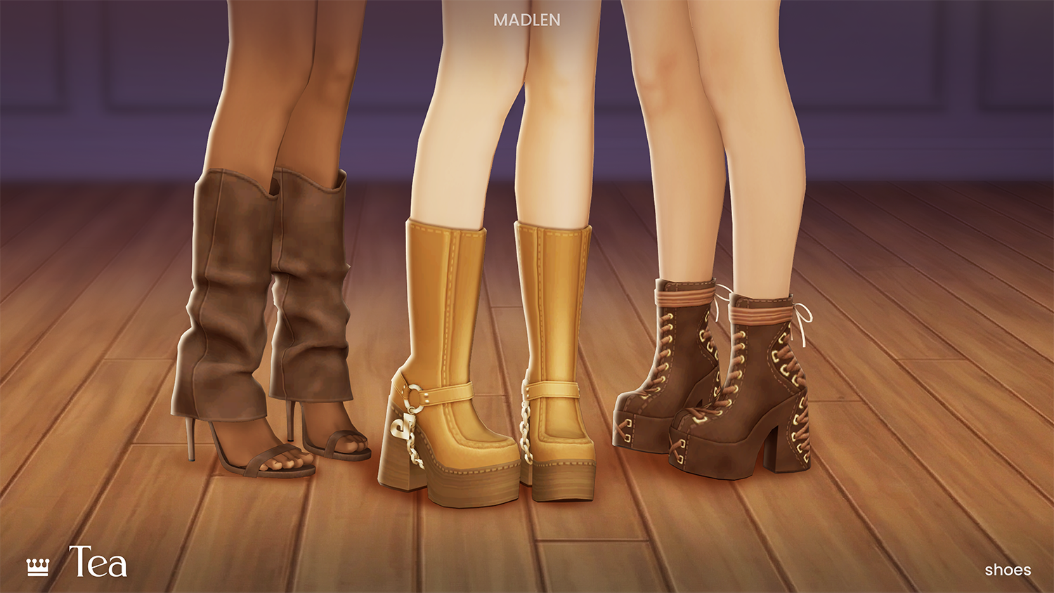 Мини - коллекция женской обуви «Tea Shoe Set»