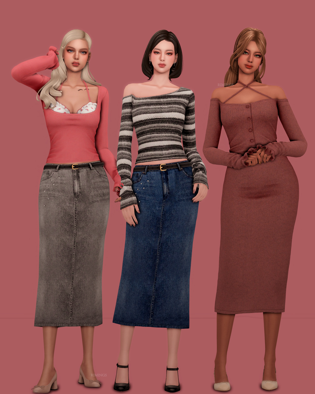 Мини-сет Blush Crush Collection Sims 4