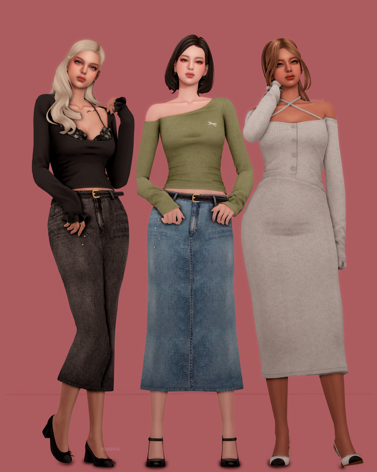 Мини-сет Blush Crush Collection Sims 4