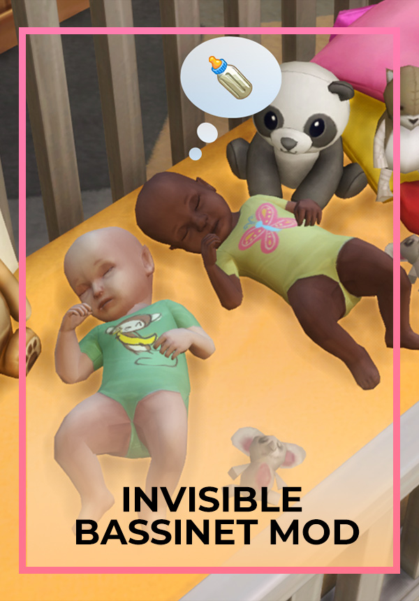 Мод на невидимую люльку Invisible Bassinet Mod Sims 4