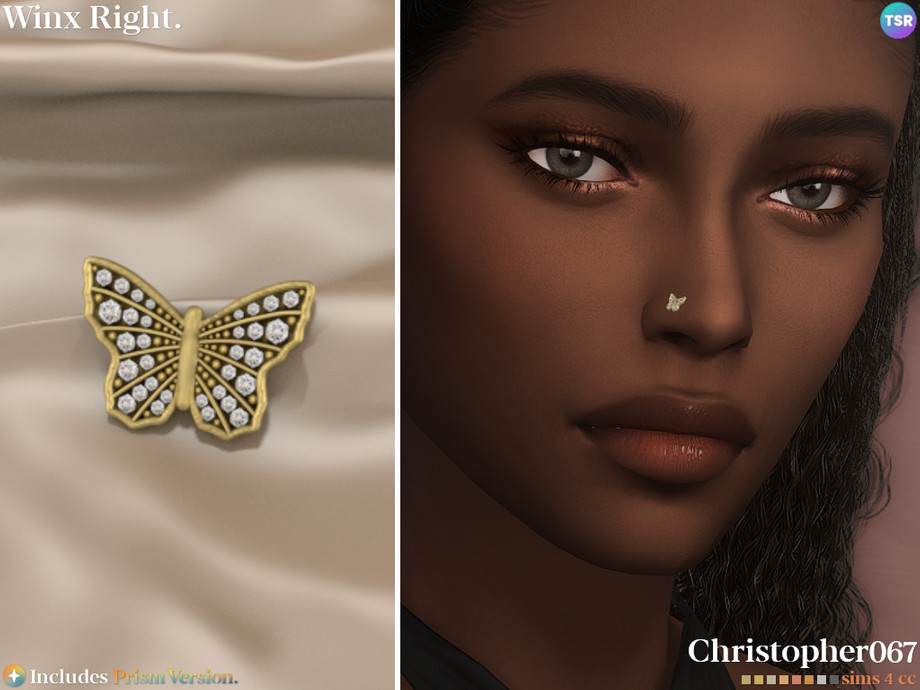 Пирсинг носа Winx Nose Ring Sims 4