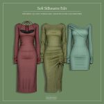 Платья Soft Silhouette Edit Sims 4 Платья Soft Silhouette Edit Sims 4