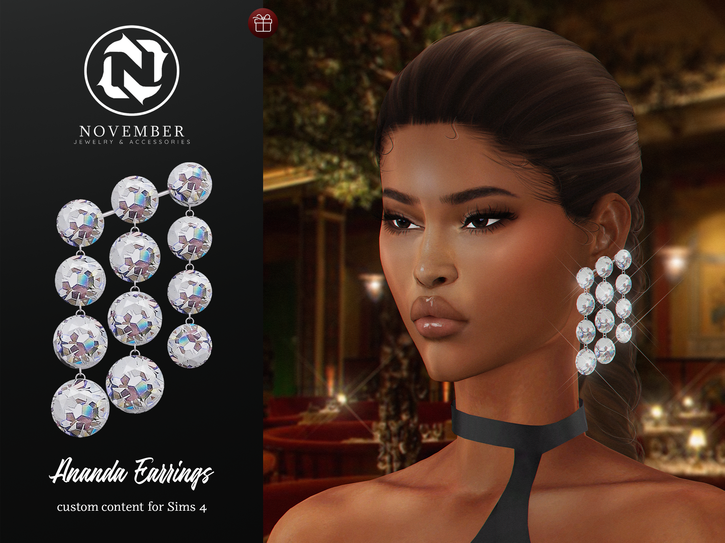 Серьги для симочек «Ananda Earrings»