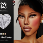 Серьги для женщин и девочек «Indigo Heart Earrings»