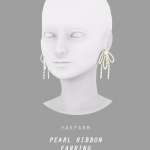 Серьги «Pearl Ribbon Earring»