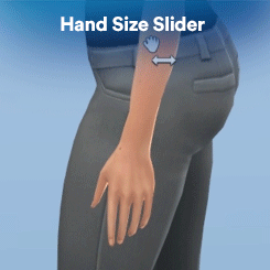 Слайдеры Hand Size & Finger Thickness Sliders Sims 4