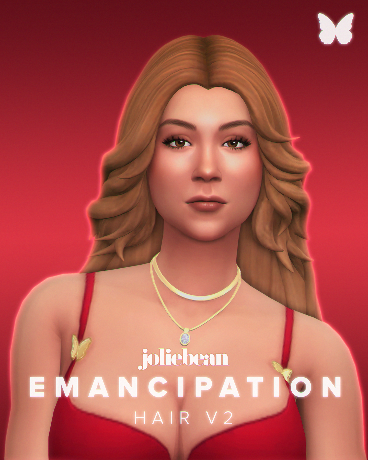 Женская прическа Emancipation Hair Sims 4