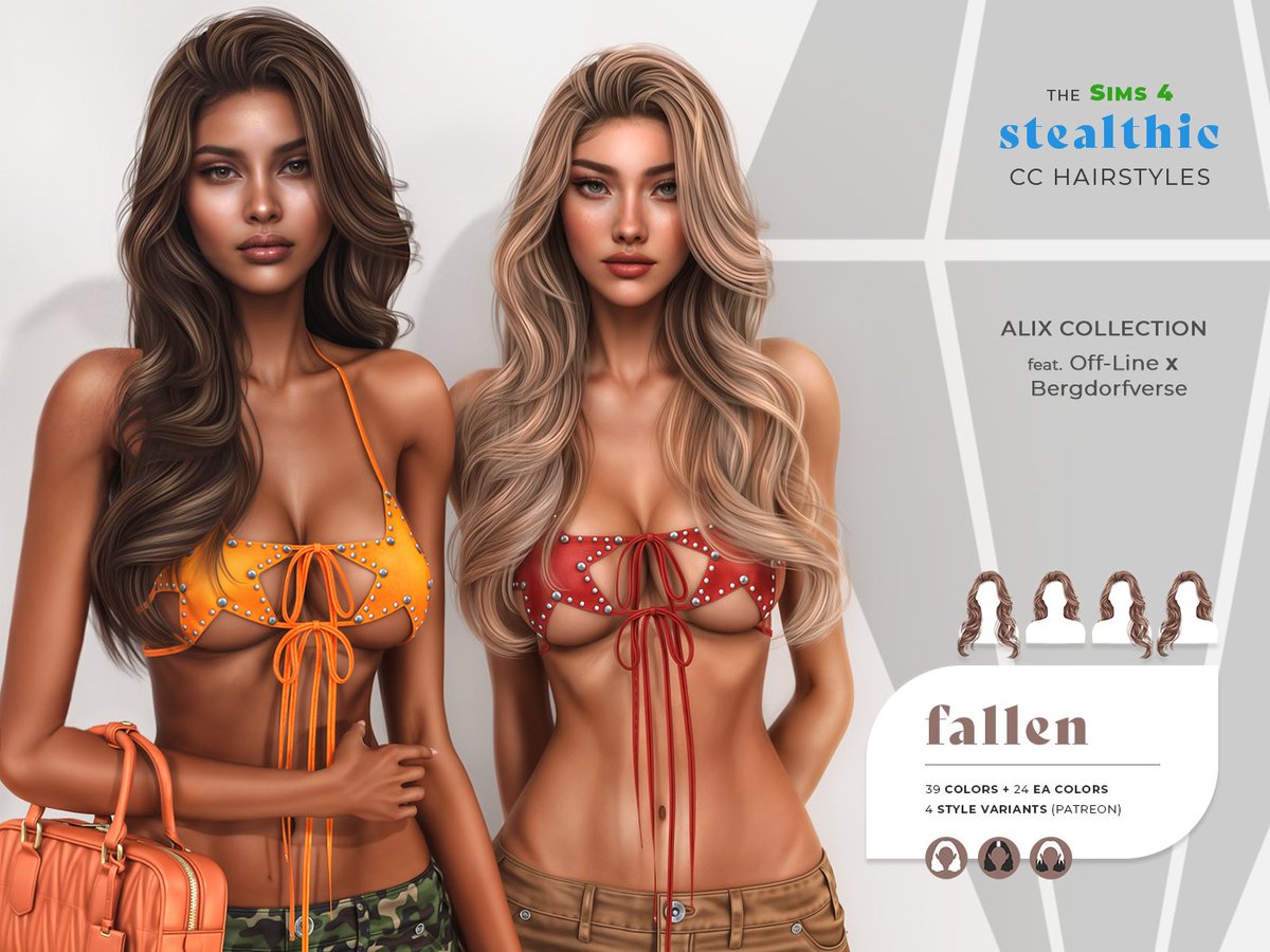 Женская прическа «Fallen Hair»