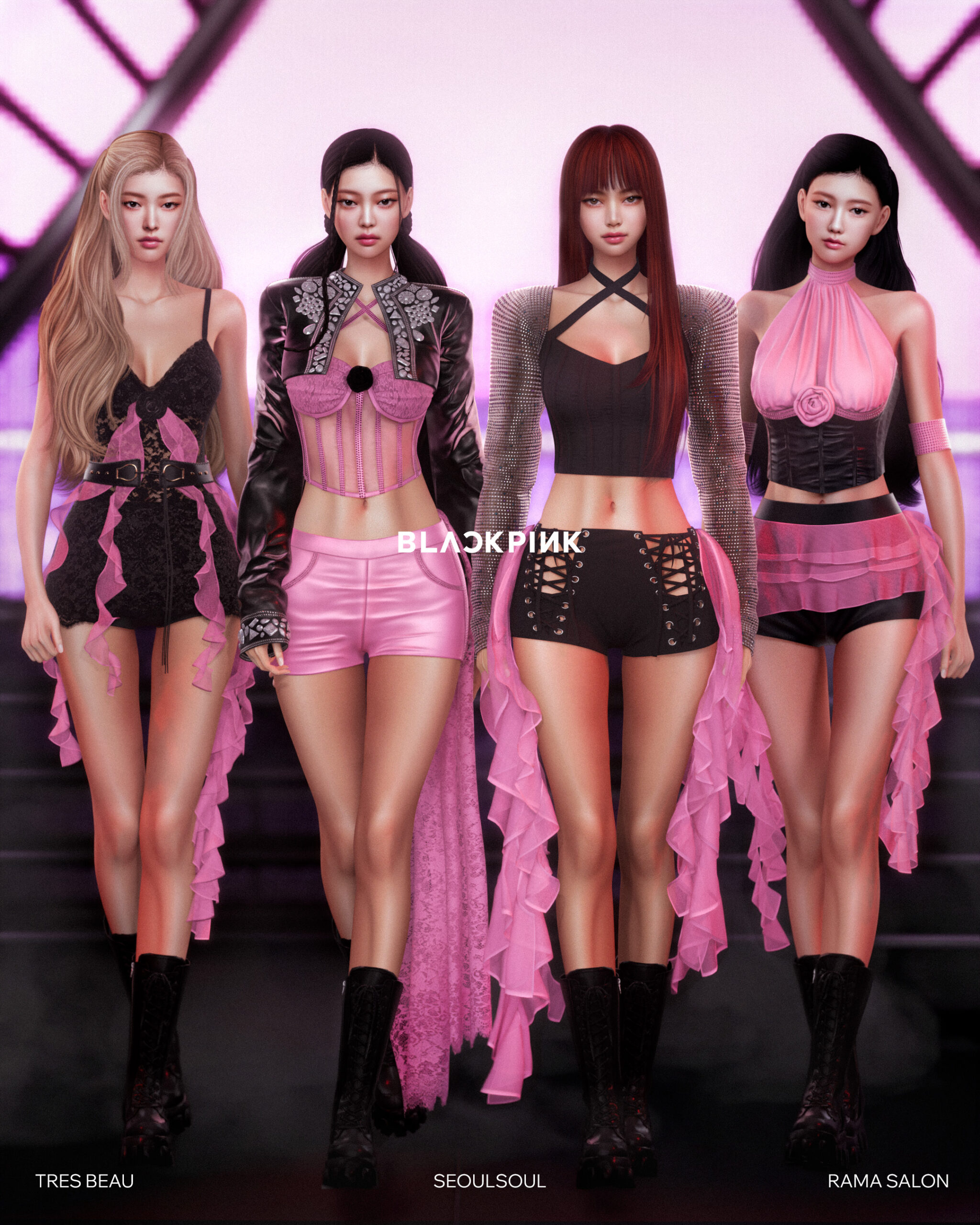 Blackpink коллекция BLACKPINK Collection для Sims 4