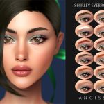 Брови и линзы Shirley для Sims 4 Брови и линзы Shirley для Sims 4