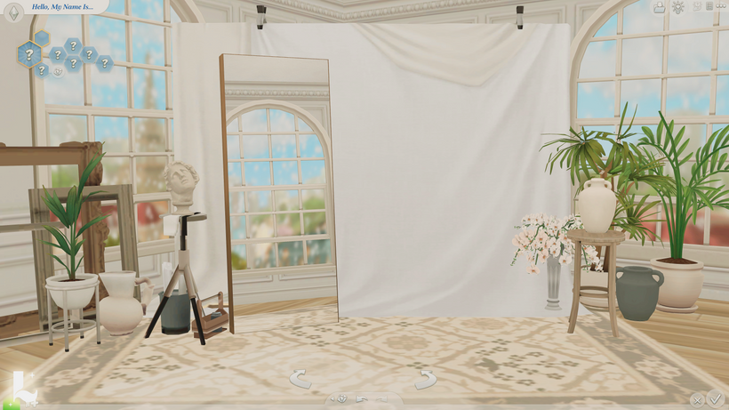 Фон для экрана загрузки Floral Loading Screen для Sims 4