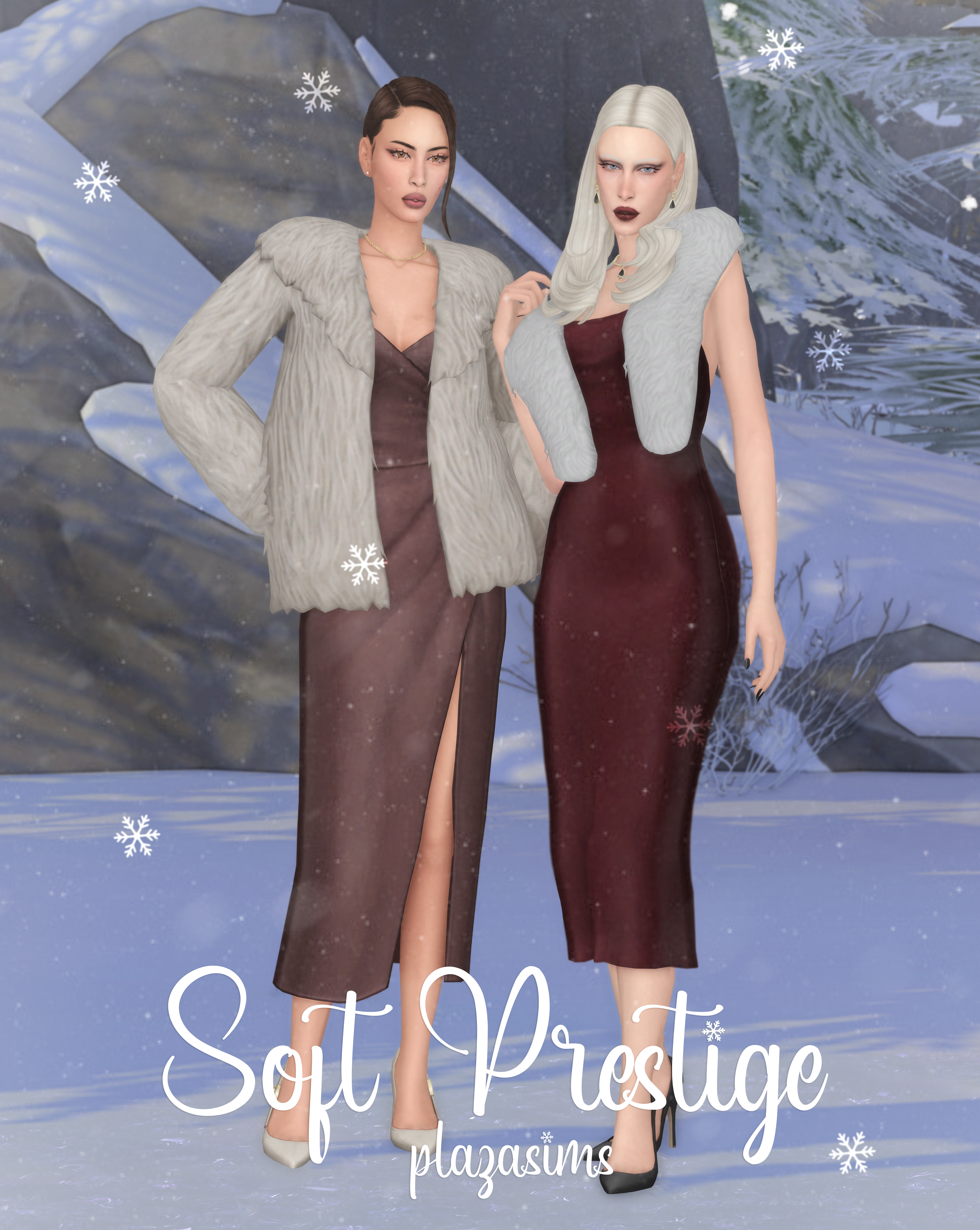 Изысканный сет для симочек Soft Prestige MM set для Sims 4