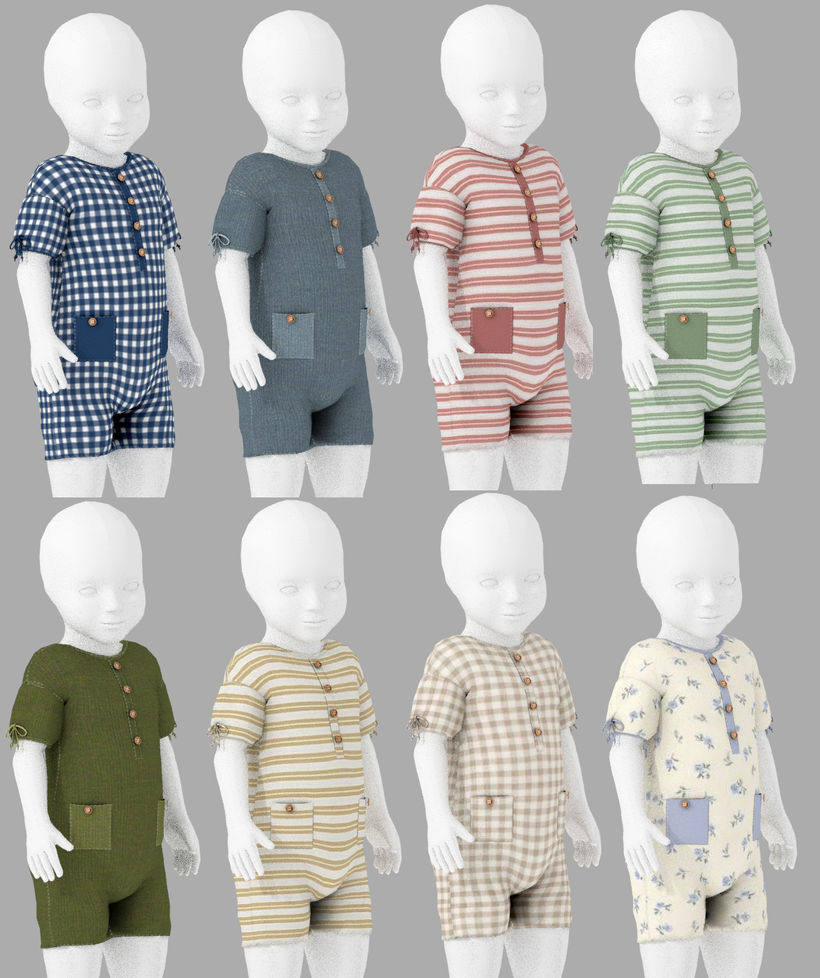 Комбинезон для тоддлеров Mako Jumpsuit для Sims 4
