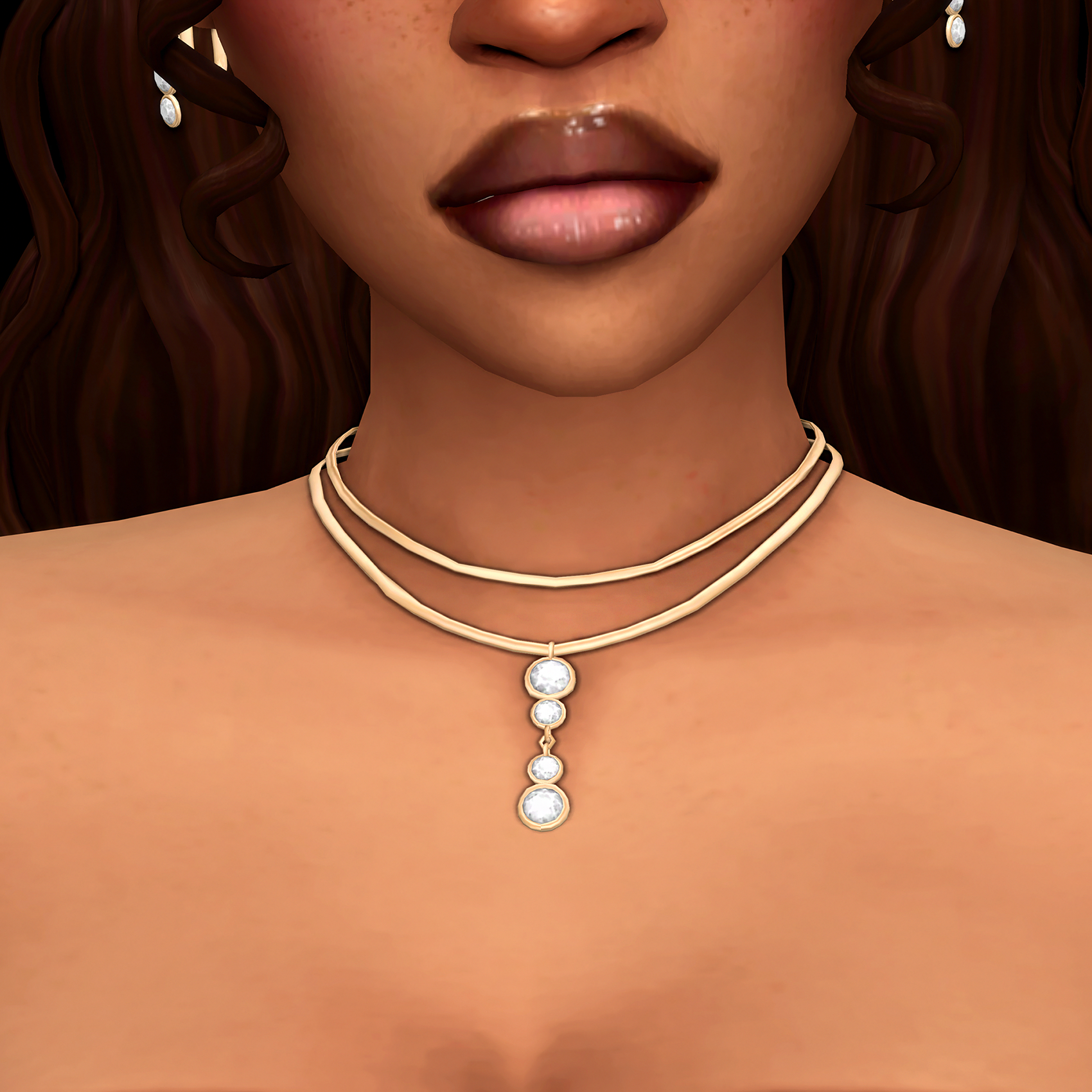 Комплект аксессуаров giselle jewelry set для Sims 4