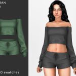 Комплект для симочек Makenzie Off Shoulder для Sims 4 Комплект для симочек Makenzie Off Shoulder для Sims 4