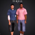 Комплект одежды для мужчин, мальчиков, малышей и младенцев TYRELL set для Sims 4