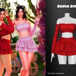 Комплект одежды для симочек Sasha Clothing Set для Sims 4 Комплект одежды для симочек Sasha Clothing Set для Sims 4