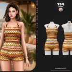 Летний комплект для симочек SET-Solara Outfit для Sims 4
