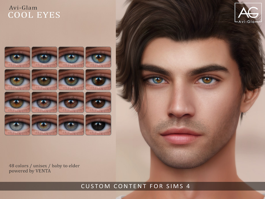 Линзы Cool Eyes для Sims 4