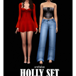 Мини-сет для симочек holly set для Sims 4