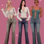 Мини-сет для симочек Our Love Signal для Sims 4