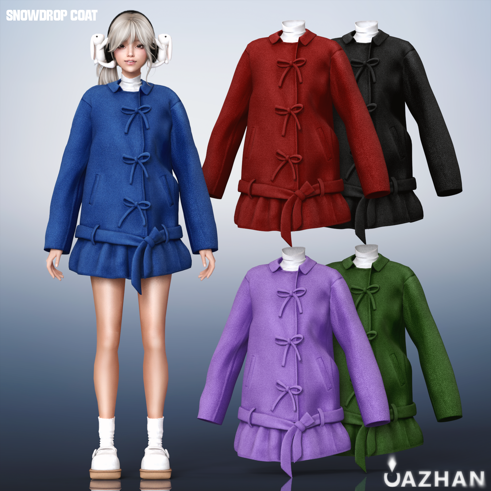 Пальто для симочек SNOWDROP для Sims 4