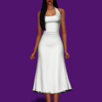 Платье Ripple Waist Dress для Sims 4 Платье Ripple Waist Dress для Sims 4