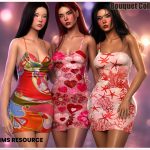 Платья Set — Bouquet Collection для Sims 4 Платья Set — Bouquet Collection для Sims 4