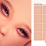 Родинки для лица Bare Soft Moles для Sims 4