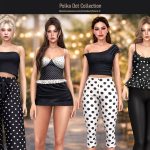 Сет в горошек SET — Polka Dot Collection для Sims 4 Сет в горошек SET — Polka Dot Collection для Sims 4