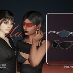 Солнцезащитные очки Jessica sunglasses для Sims 4 Солнцезащитные очки Jessica sunglasses для Sims 4
