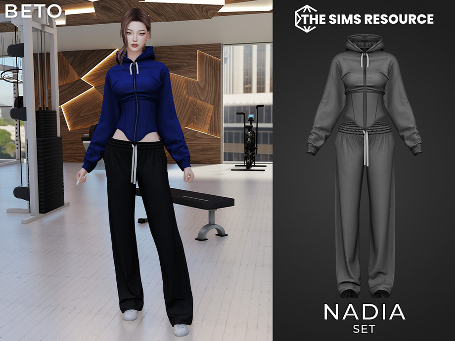 Спортивный комплект Nadia — Set для Sims 4