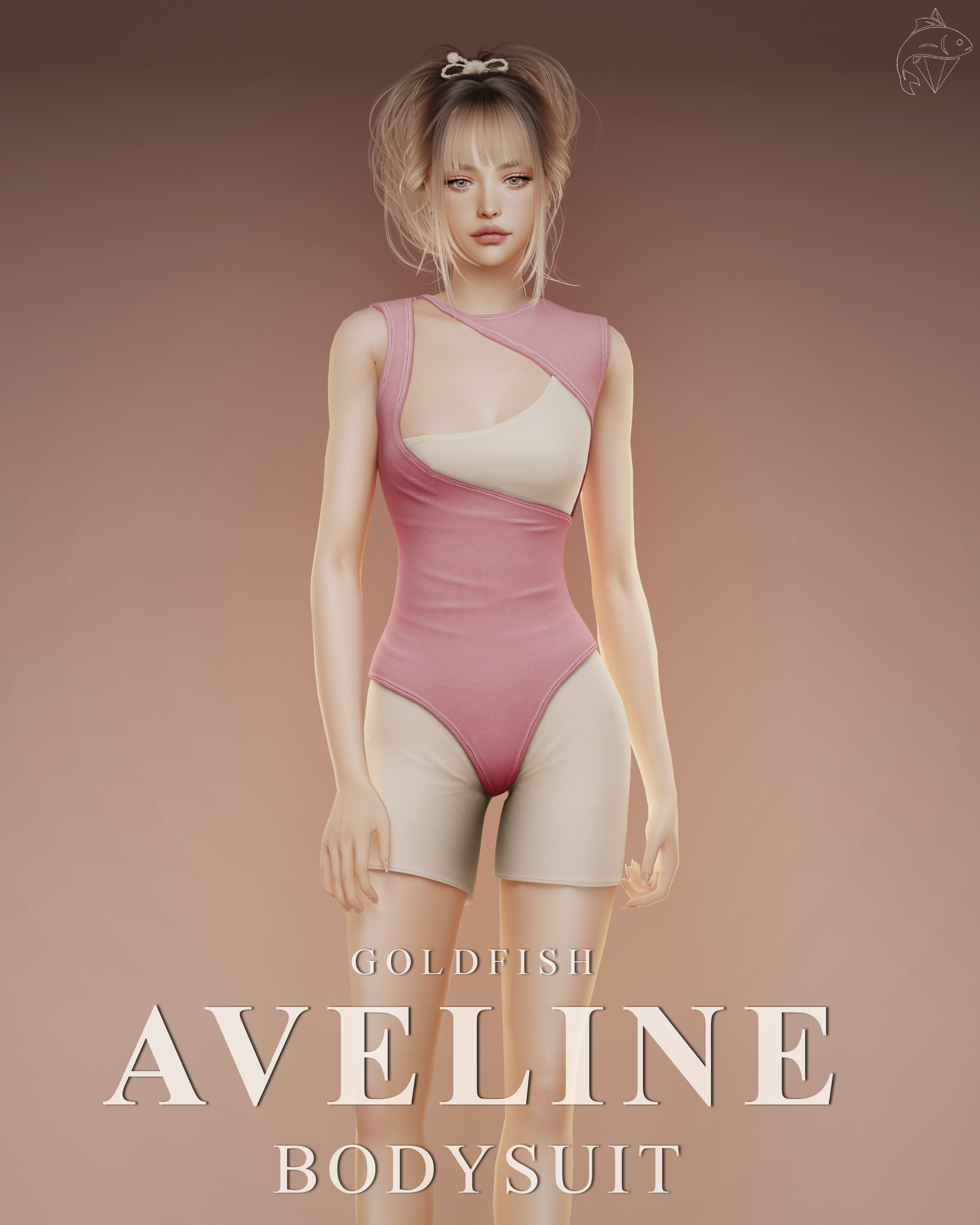 Спортивный наряд для симочек Aveline Bodysuit для Sims 4