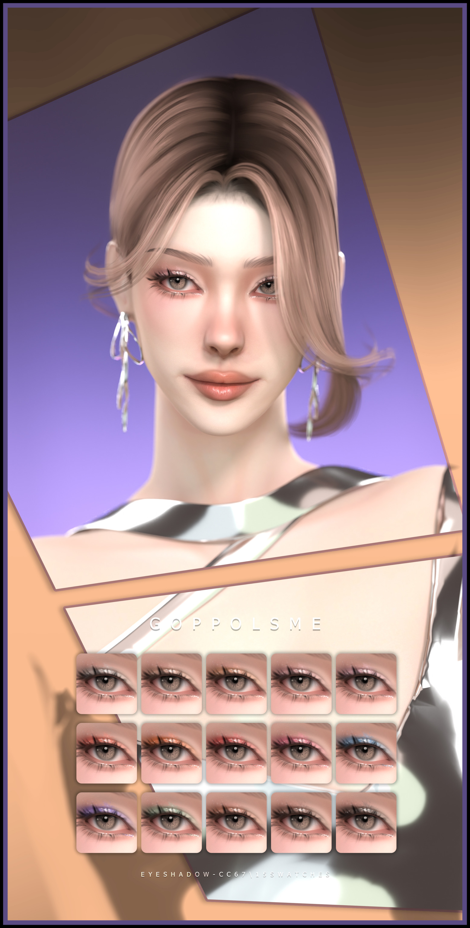 Тени для век Eyeshadow CC 67 для Sims 4