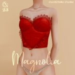 Топ-бюстье Magnolia LaceHeart Bustier для Sims 4 Топ-бюстье Magnolia LaceHeart Bustier для Sims 4