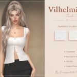 Топ для симочек Vilhelmina Tank Top для Sims 4 Топ для симочек Vilhelmina Tank Top для Sims 4
