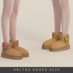 Угги для женщин и девочек Platform Boots with Bow для Sims 4