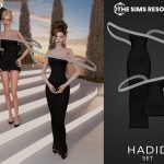 Вечерний сет для симочек Hadid для Sims 4